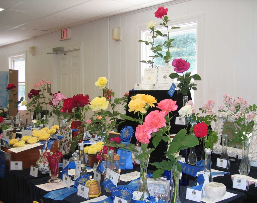 Rose Show Awards Table