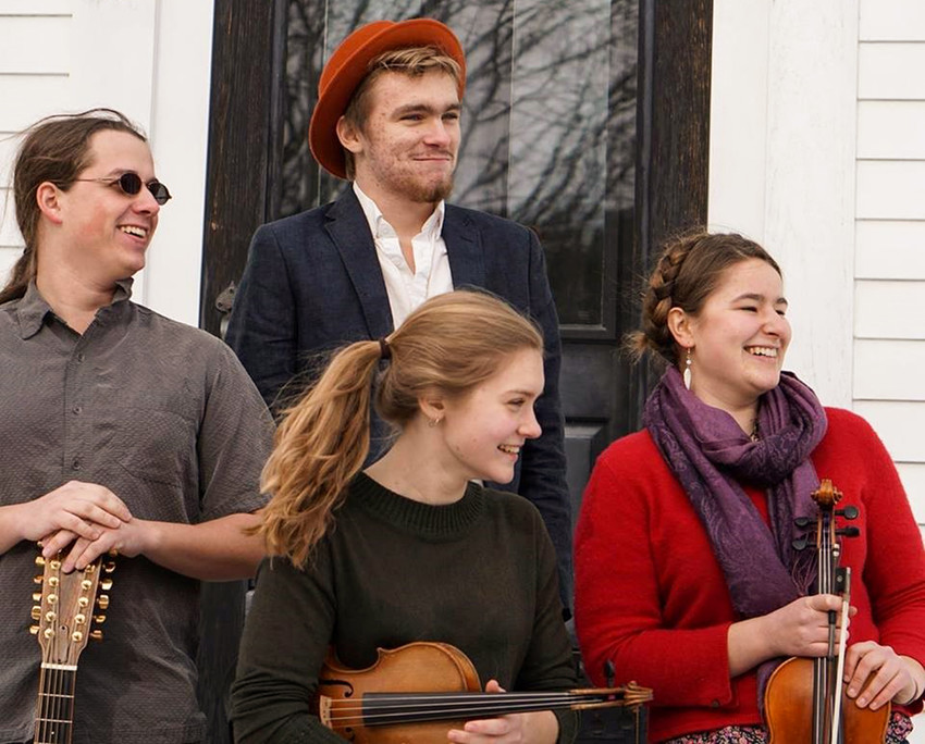 The band Polaris performs at the Rehoboth contra dance on Friday, December 28