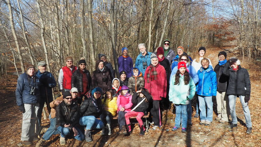 Rehoboth Land Trust Winter Hike 2018 to Town Forest