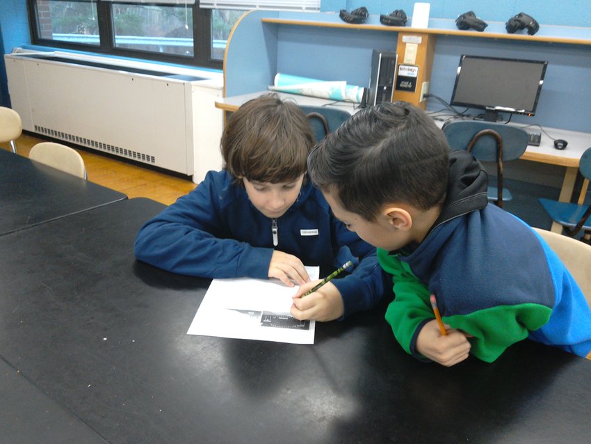 Learning In Action: Two students work together in Mr Kennys STEM class
