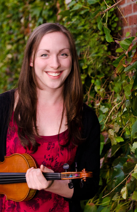 Julie Metcalf plays fiddle at the Rehoboth contra dance on Friday, March 22
