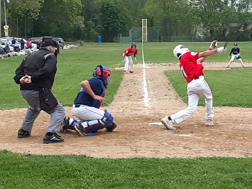 Nolan Lorenz at bat for RMS in playoff win vs Westerly