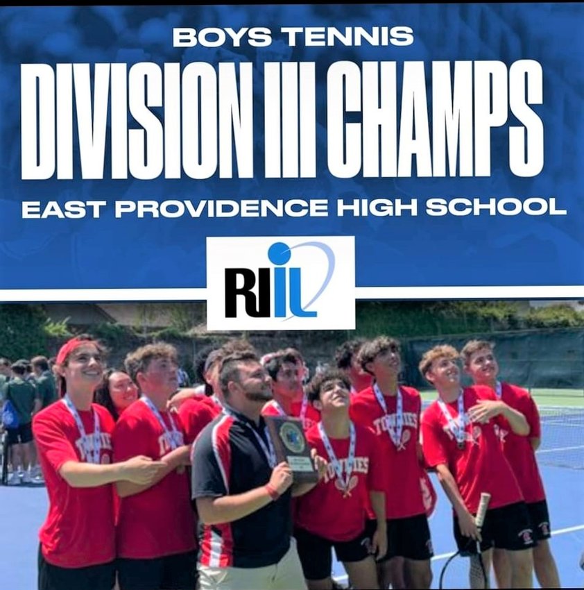 Townie boys tennis. Division 3 State Champs. EPHS photo.