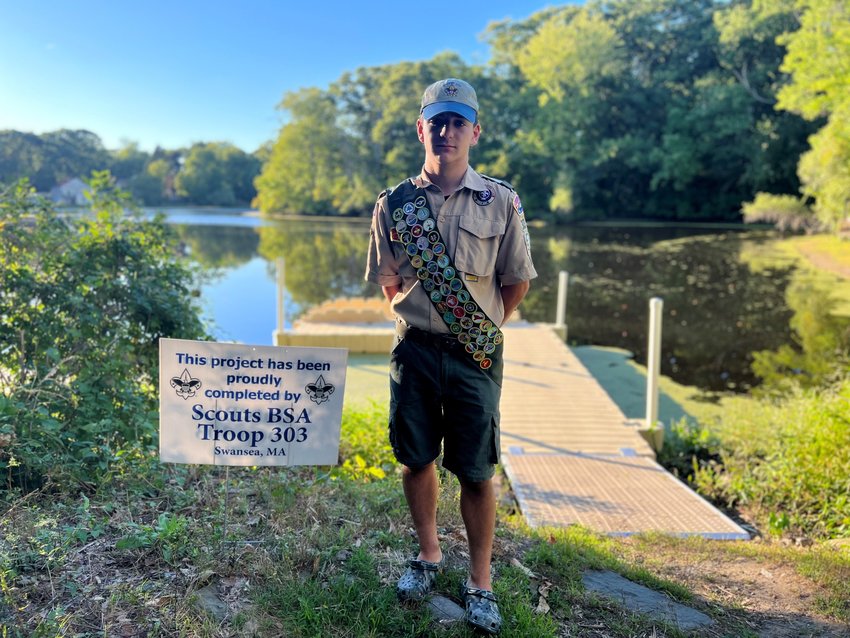 Anthony Celio of Swansea completes Eagle Scout Project