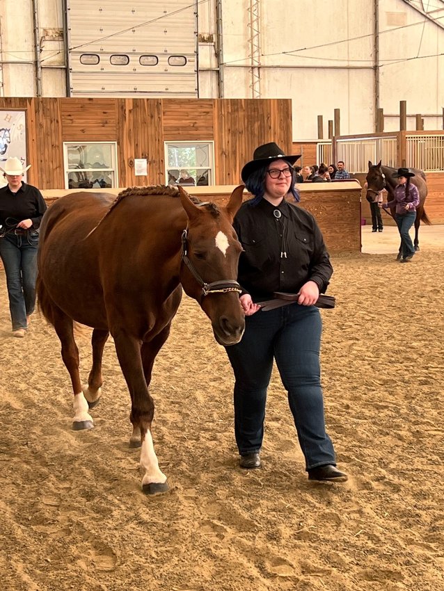 Lyn Corbett, a senior from Seekonk, participates in the Horsemanship event inside the Horse Arena. It was one of many events during Bristol County Agricultural High School&rsquo;s 85th Annual Fall Show on Saturday/Sunday, in Dighton and gave visitors a chance to see the major renovations and additions of the campus.