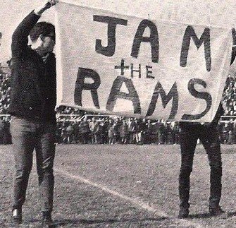A popular cheer for Townie fans back in the day, Jam the Ram!