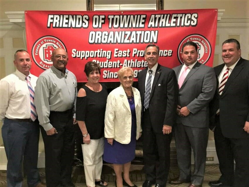 Millie Morris with Friends of Townie Athletic Board