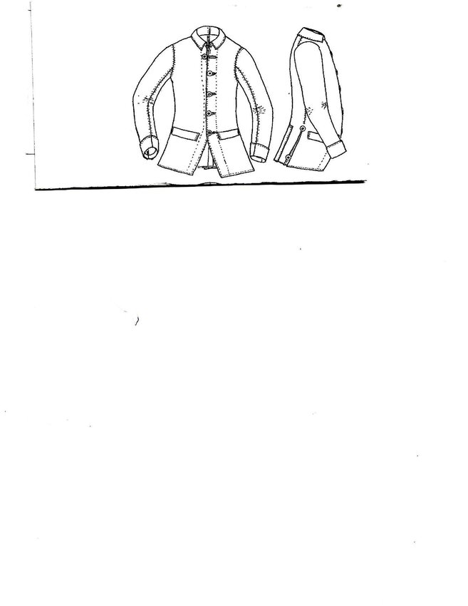 Drawing of a bounty coat
