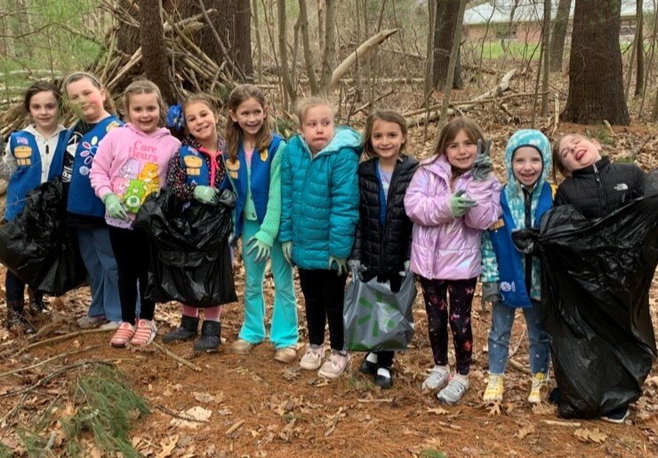 Rehoboth Girl Scout Daisy Troop #507 participated in &ldquo;Keep Rehoboth Beautiful&rdquo; for Earth Day by cleaning up trash at the Palmer River Elementary School playground and surrounding area.