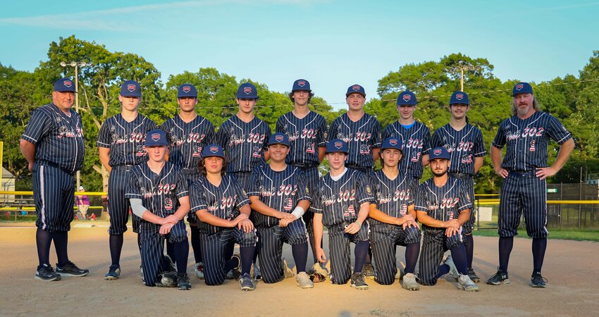 Top row, left to right: Assistant Coach Dave Smith, Connor Mahoney, Tyler Stanzione, Cooper Benfeito, Gavin Hayden, Lucus Pimentel, Owen Angelini, Shane Baker and Head Coach Chris Hayden.    Front row, left to right: Colin Lush, Aiden Campos, Nathan Rioux, Gavin Smith, Connor silva, Gavin Xavier, Maddux Fredericks (not pictured).