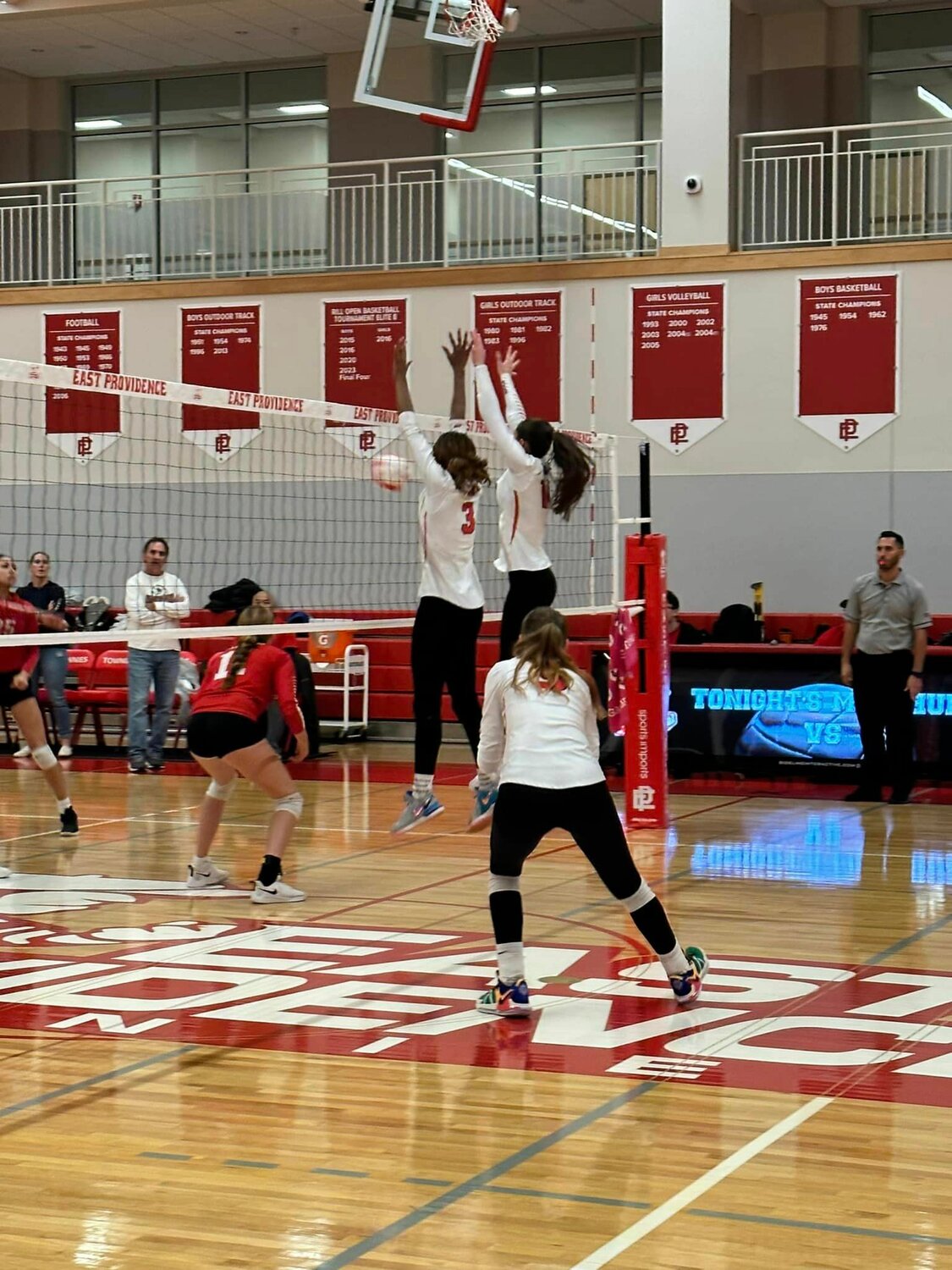 EP high at the net in volleyball win against Cranston West