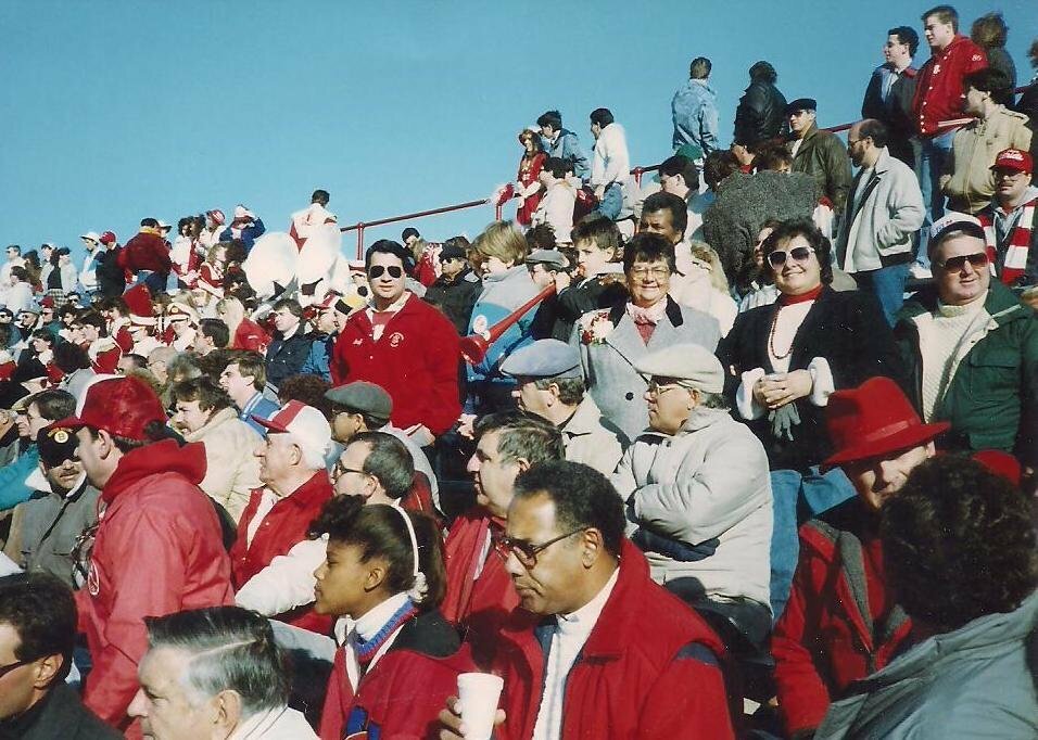 Large contingent of EP fans attending Thanksgiving game at site in Providence in the eighties