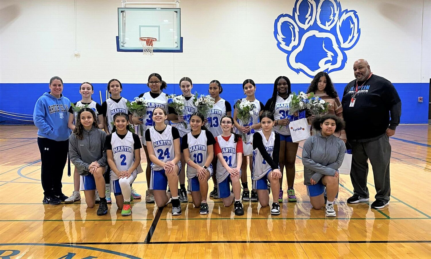 Martin Middle School girls finished season with a win over Bay View. Donna Capelo photo