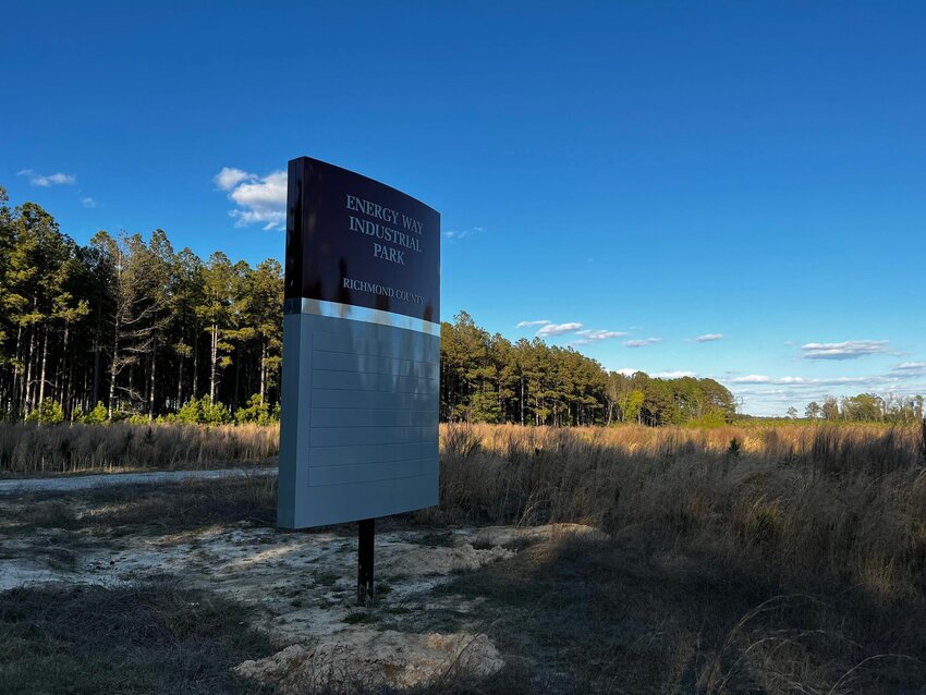 The Energy Way Industrial Park on Airport Road in southeastern Richmond County. Photo by Charlie Melvin - Richmond Observer