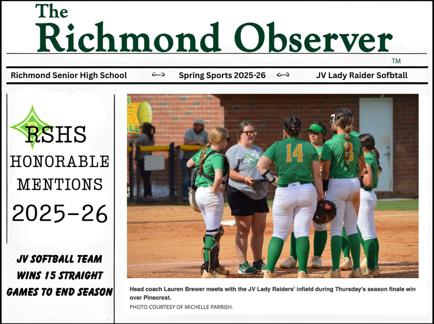 top sports stories HONORABLE MENTION: JV Lady Raiders win 15 straight games ROCKINGHAM — The longest winning streak...