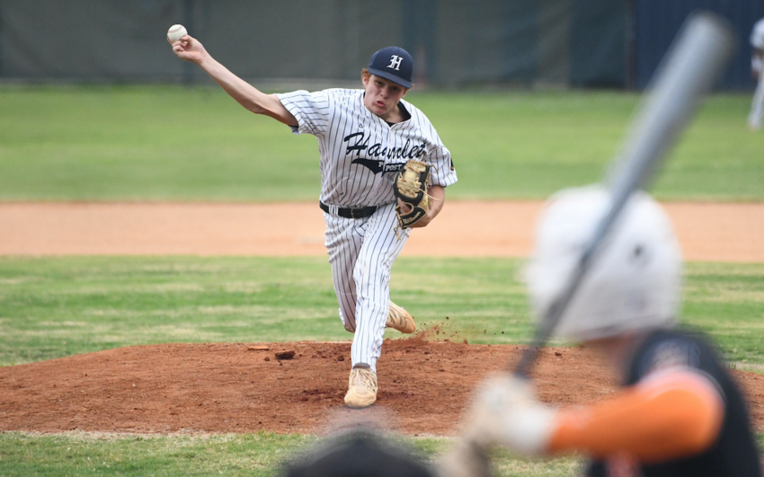 ROSports File Photo: Evan Hodges pitched 6.2 innings with 11 Ks and connected for 3 hits at the plate to help Hamlet...