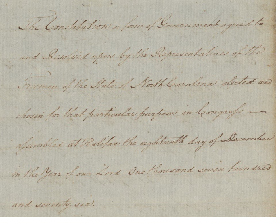 State Archives to display original 1776 state constitution at Capitol 250: NC Freedom Fest July 4