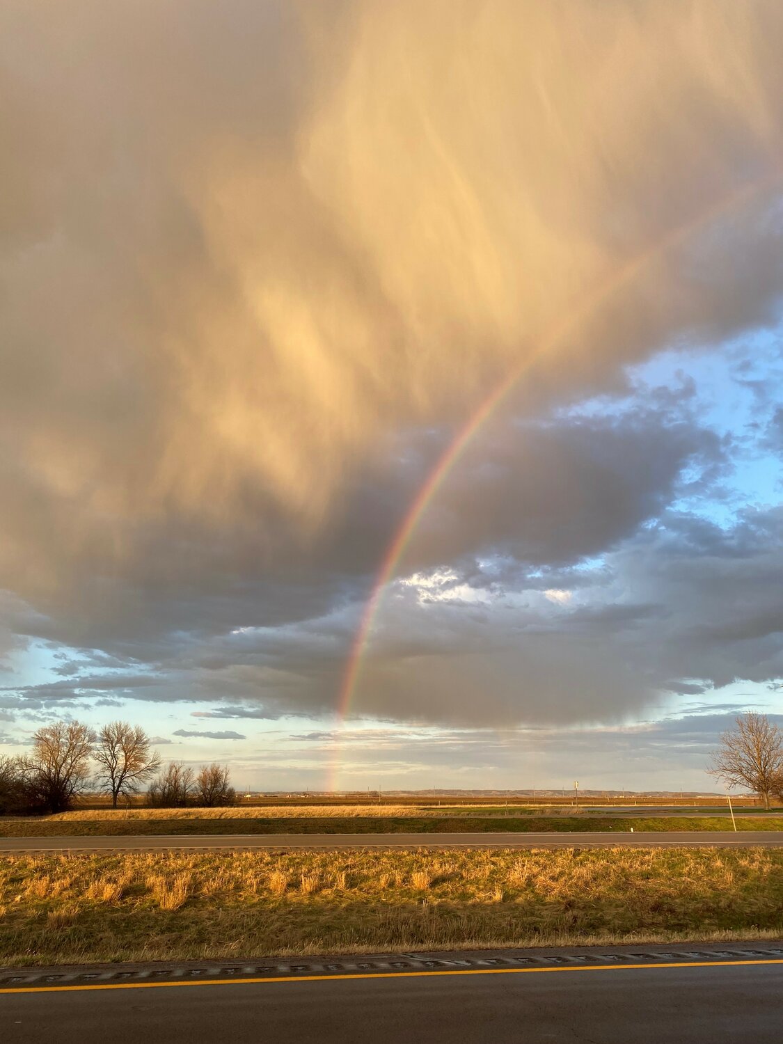 Northwest Iowa saw several severe storm move through the area last week. This rainbow appeared just south of Salix, IA.