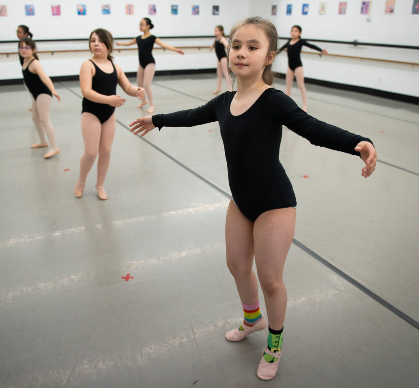 Sitka Studio of Dance students rehearse recently for this Saturday's  spring dance recital at the Performing Arts Center, "Dancing through Time." The show will be in two sections, one for smaller kids starting at 2 p.m., and one for older dancers starting at 7 p.m.
