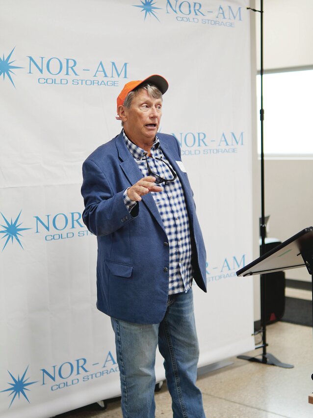Nor-Am Founder and CEO Greg Brandt reflected on the businesses 60-year history as they celebrated the expansion of their Cherokee facility.