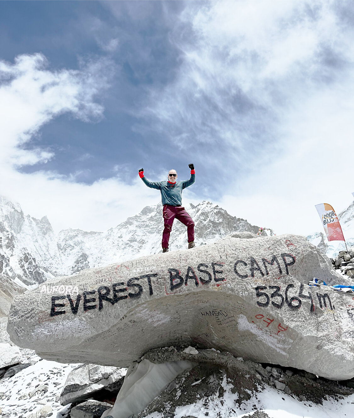 Hiking Everest at age 75