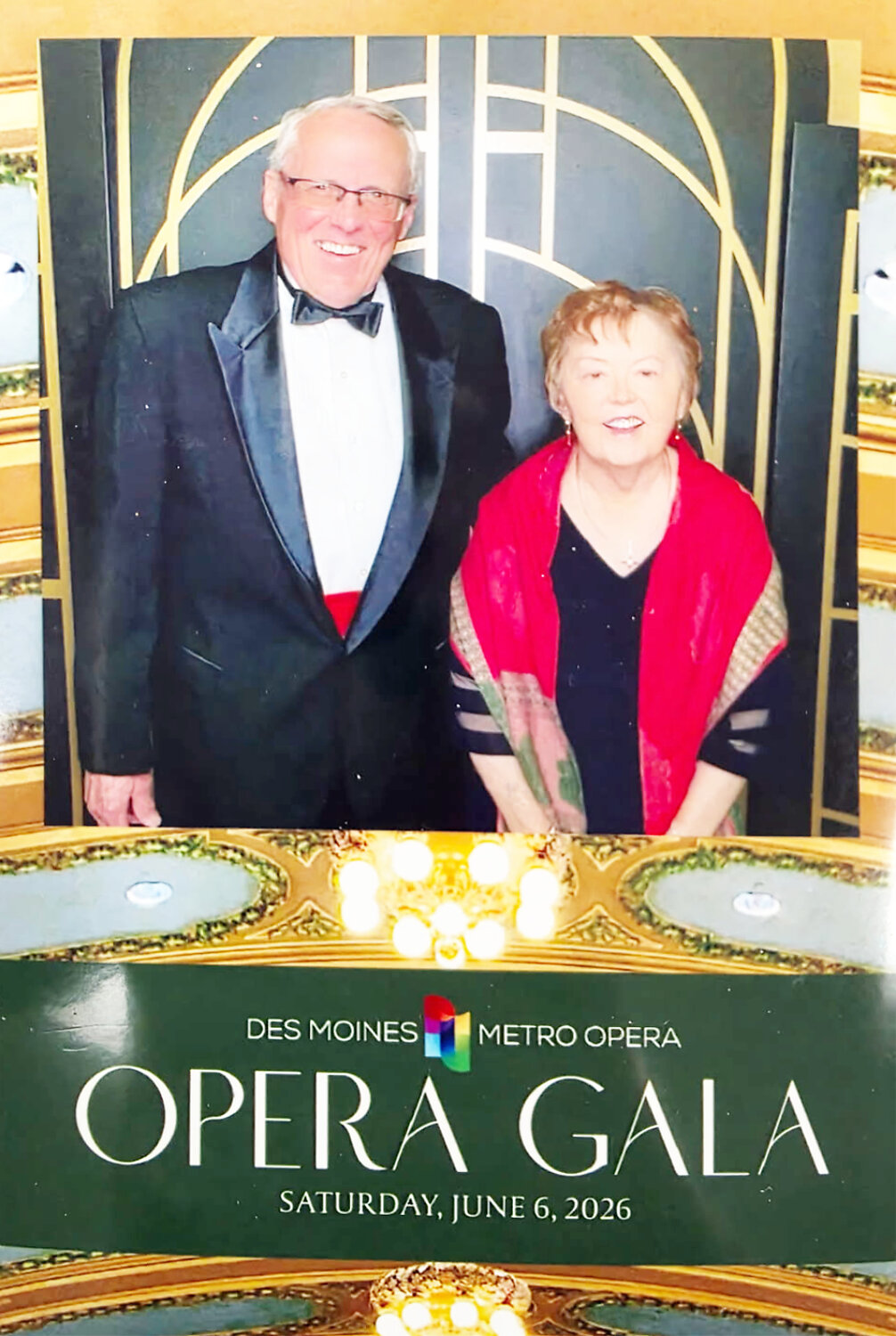 Petersons attend Opera Gala in Des Moines