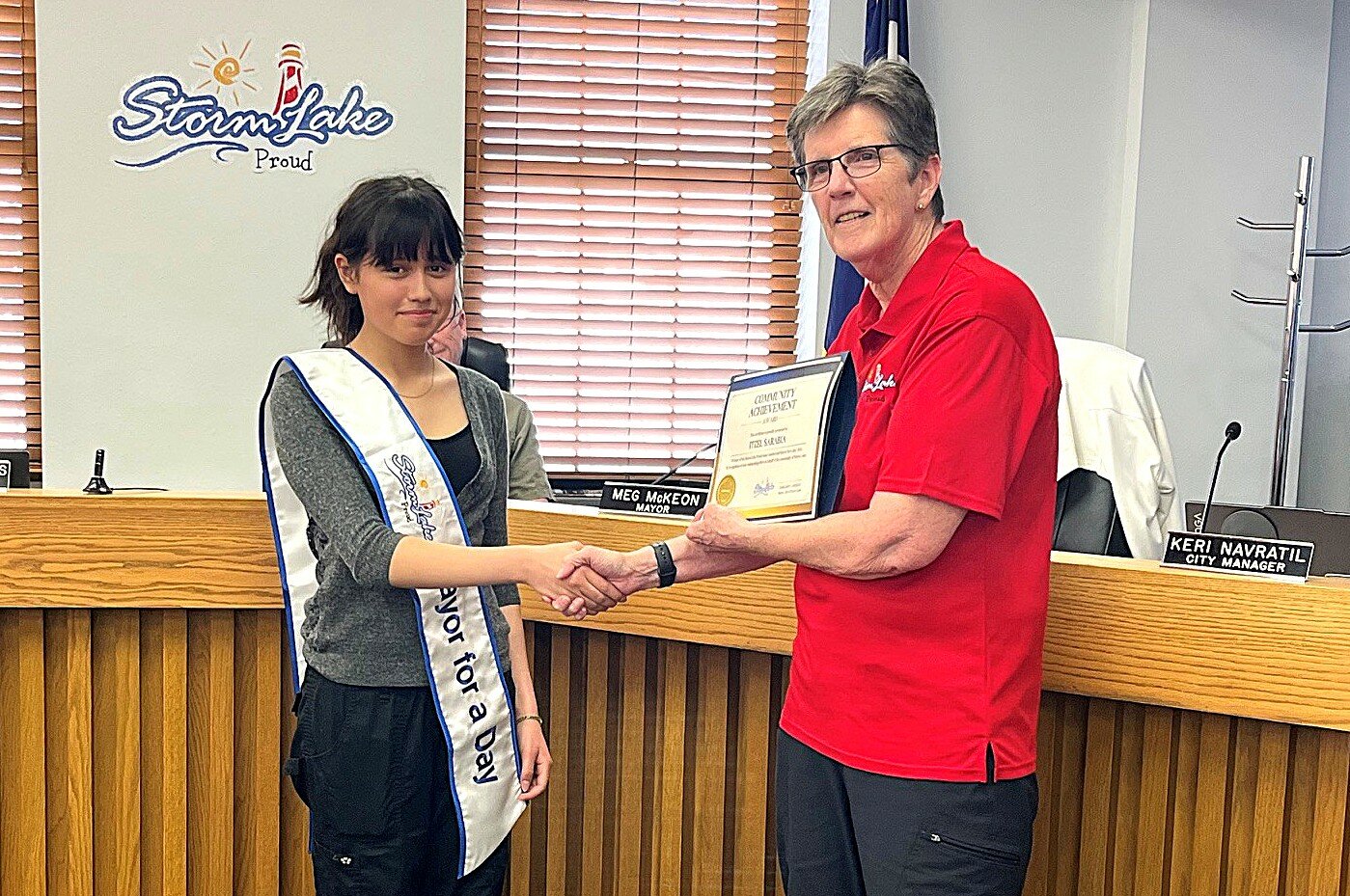Itzel Sarabia earns “Mayor for a Day” for winning essay