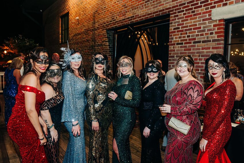 Masked ladies at the Masquerade Ball