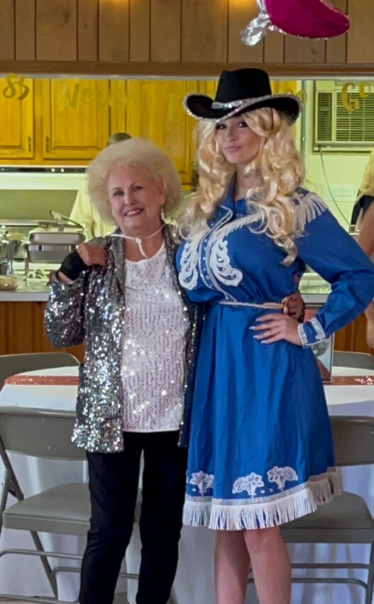 Rose Lawson and Hailey Craven as Dolly Parton