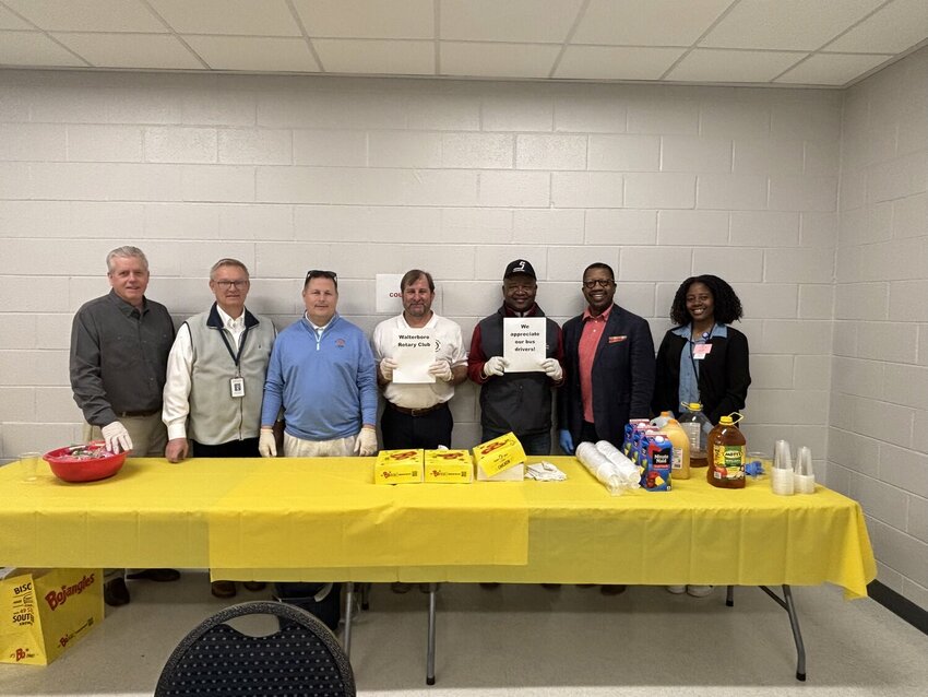 L to R: Bill Steadman, Gary Bradley (CCSD Director of Transportation), Jeff Molinari, Cliff Warren, Bernard Washington, David Smalls and A&rsquo;Neil Rodney