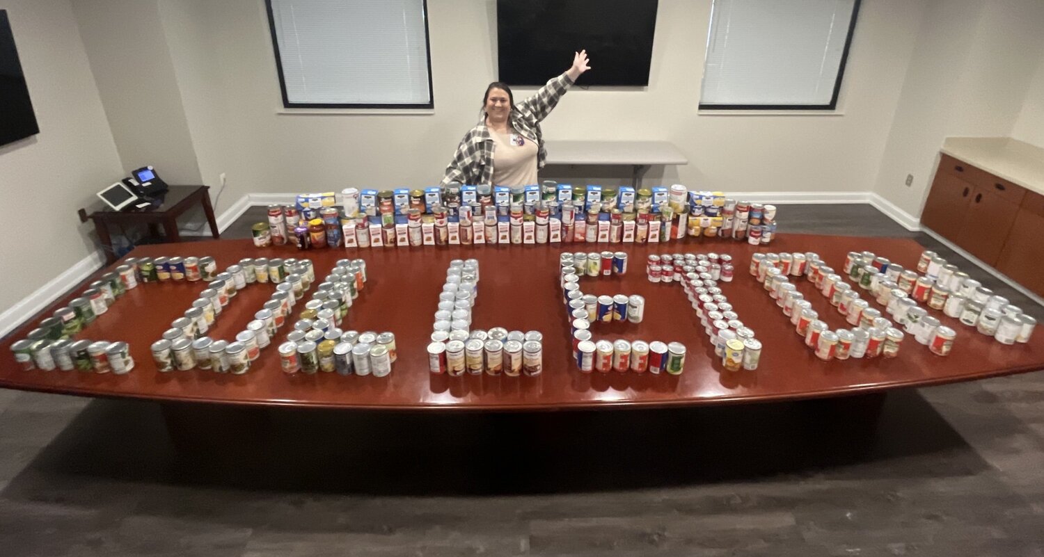 Colleton Medical Center staff collected 465 pounds of food for In His Name Colleton