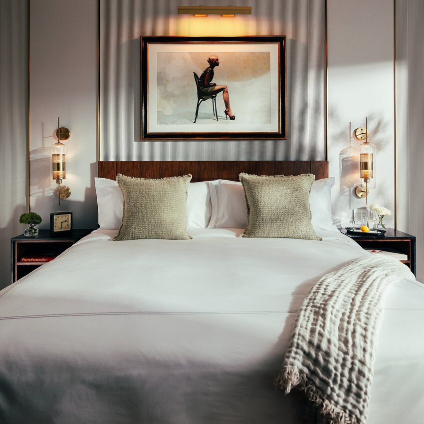 The hotel on Tuesday released this first look at the inside of one of the 141 rooms. Bookings for The Global Ambassador will open in mid-October.