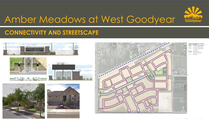Residential concept of Amber Meadows at West Goodyear.