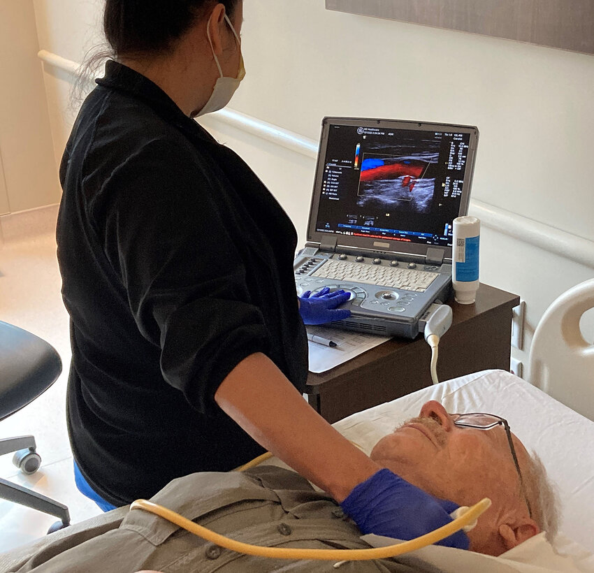 Carotid ultrasound exams are part of the Abrazo AngioScreen screenings. The next event will take place Sept. 22 at Abrazo Arizona Heart Hospital.