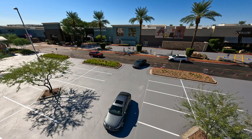 Now that the new pavement has been installed at the Phoenix shopping center, figures will be measured at differing times of the day and under various weather conditions, then taken back to the ASU laboratories for further analysis and reporting.