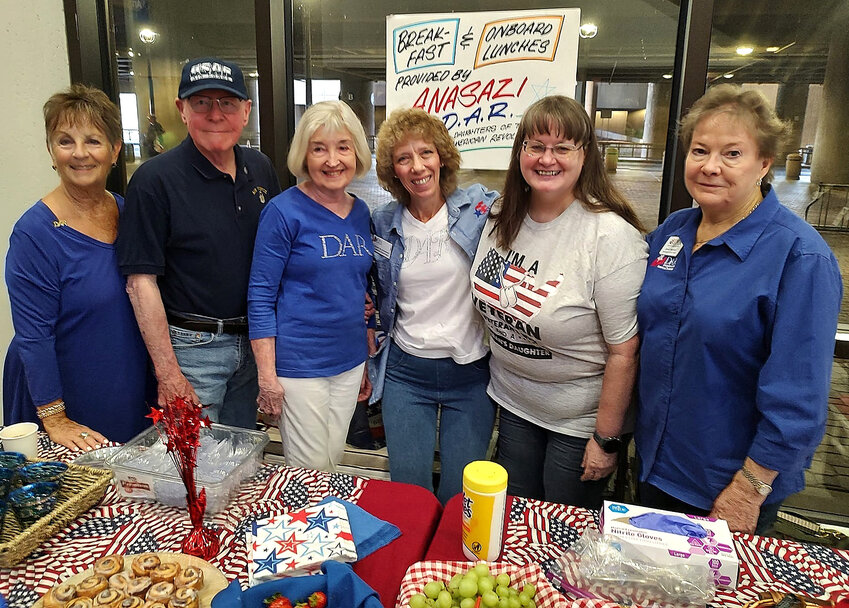 The Anasazi Chapter, National Society Daughters of the American Revolution, who are based in Glendale, provided breakfast and lunch for the 32 veterans taking the Sept. 26 Honor Flight.