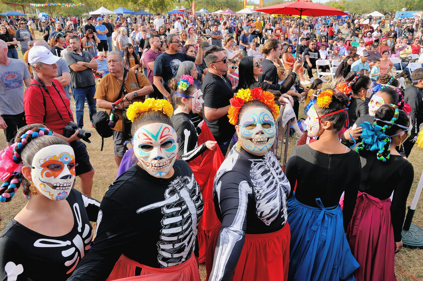 Mikitztli folklorico dancers celebrate at last year’s festival in Phoenix.