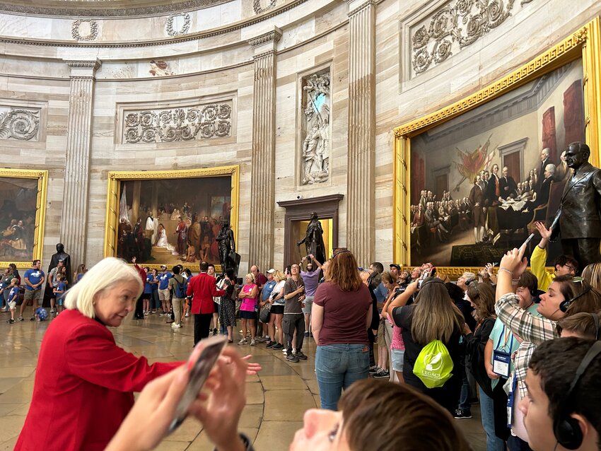 More than 100 students from Legacy Traditional Schools recently visited Washington, D.C. on an extended educational field trip. The travel group included students who attend Legacy’s Chandler and North Chandler campuses. The group toured the U.S. Capitol, Thomas Jefferson Memorial, the Martin Luther King Jr. Memorial and more.
