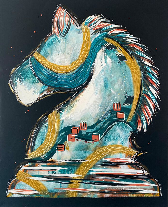 “Knight 2,” by Nikki Dee Miller, will be exhibited when “Joyful Exploration” opens this month in downtown Phoenix.