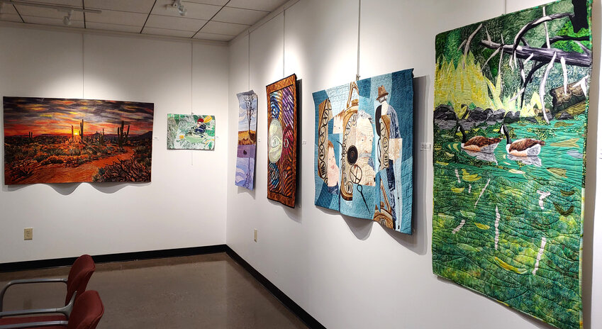 A look at some of the quilts on display in the “Quilts That Tell A Story” exhibit in Peoria.