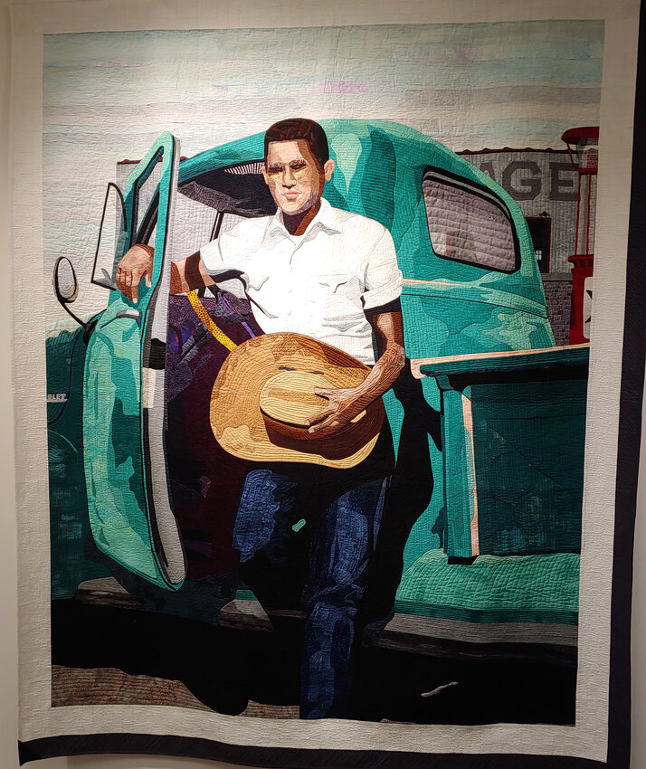 “Navajo Boy With Truck,” by Glendale artist LeAnn Hileman, is on display in the West Valley Art Museum.