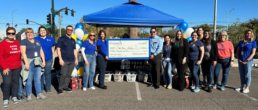 Save the Family Foundation of Arizona received $15,000 from Rosendin Foundation.