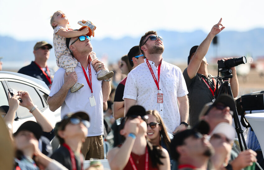 Spectators take in a previous Buckeye Air Show. The next installment takes place Feb. 16-18.