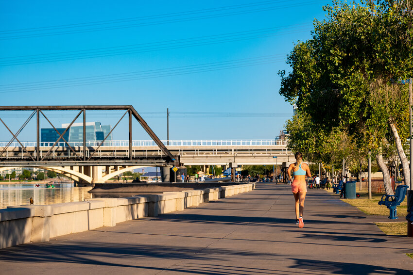 Tempe Town Lake is Arizona’s second-most visited public attraction. The more than 2-mile long lake in the heart of Tempe features a system of paths allow people to walk, jog, bike and more along its edges. It’s also a great place for electric, wind and human-powered boats.
