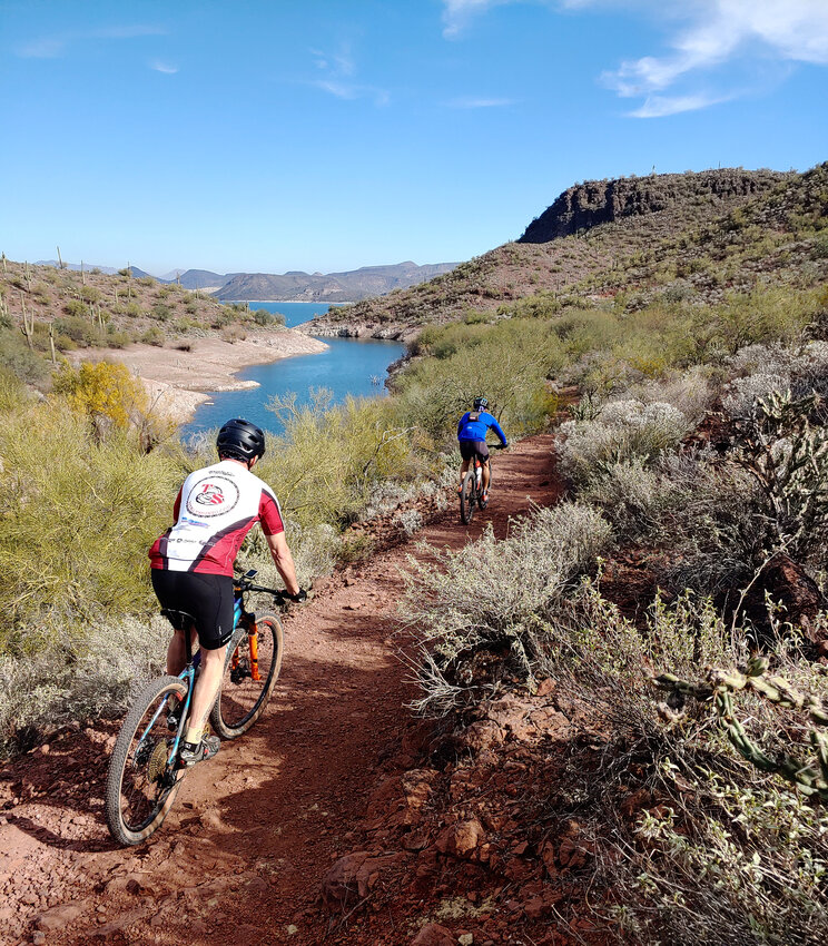 Mountain biking is just one of the ways to enjoy Lake Pleasant Regional Park in Peoria.