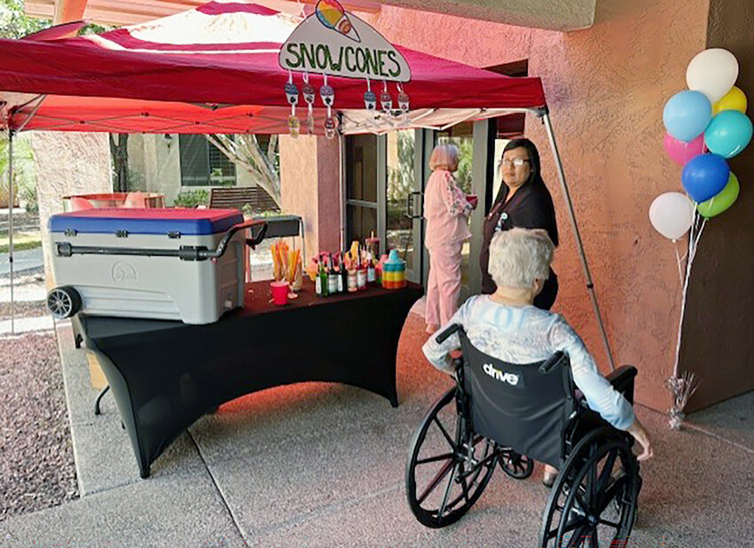 Solterra Senior Living in Chandler held its first all-ages carnival April 16. Treats included snow cones, cotton candy and pretzels.