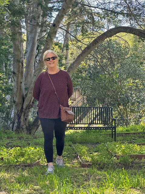 Beth Dyer walking a labyrinth in New Jersey. (Photo courtesy of Beth Dyer)