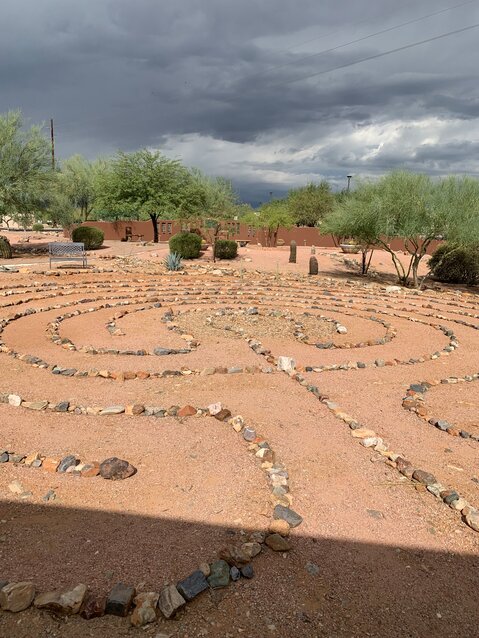 The Fountains UMC labyrinth in Fountain Hills is open at all times to the community. (Photo courtesy of Beth Dyer)