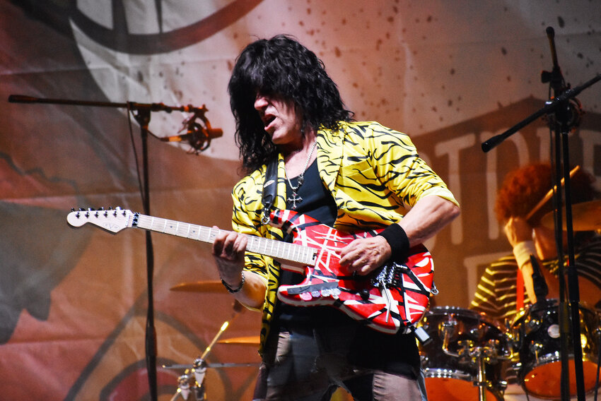 A Van Halen tribute band, Bottoms Up, including "Eddie" with the signature solos, headlined the stage entertainment at the 12th annual Rockin’ Taco Fest Sept. 14 at A.J. Chandler Park. Bottoms Up was preceded on the stage by the cover band High 90s and other entertainers.