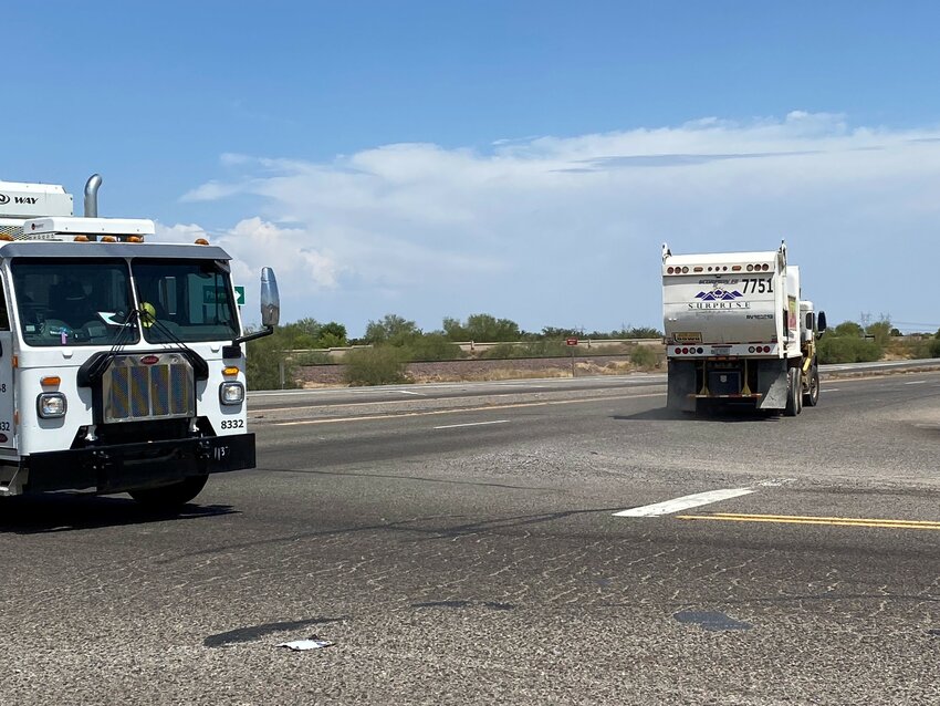 While the Deer Valley Road turnoff from Grand Avenue has less traffic volume than most of the road&rsquo;s route through Surprise, vehicles are often traveling at higher speeds and more large trucks use the turnoff to reach the Northwest Regional Landfill.